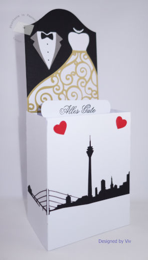 Boxkarte Hochzeit, Düsseldorf / Boxcard wedding, Düsseldorf